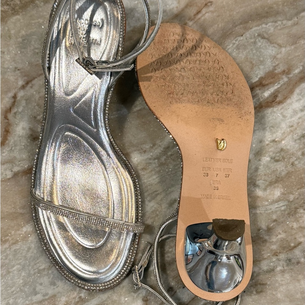 Women’s VICENZA Rhinstone silver kitten heels- Size US 7 - Picture 8 of 8
